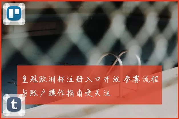 皇冠欧洲杯注册入口开放 参赛流程与账户操作指南受关注