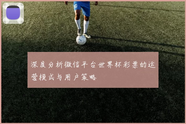深度分析微信平台世界杯彩票的运营模式与用户策略